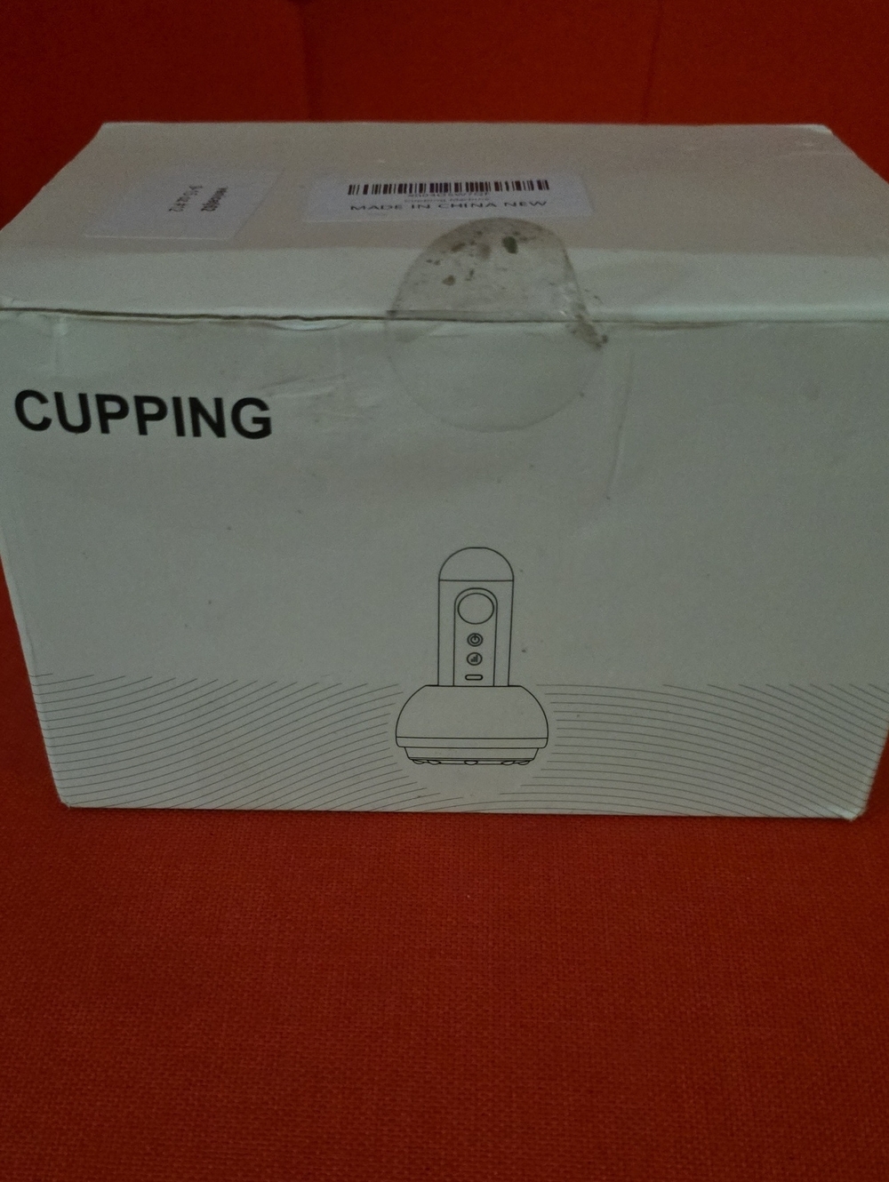 Ping White Cupping Device Box with Minimal Illustration